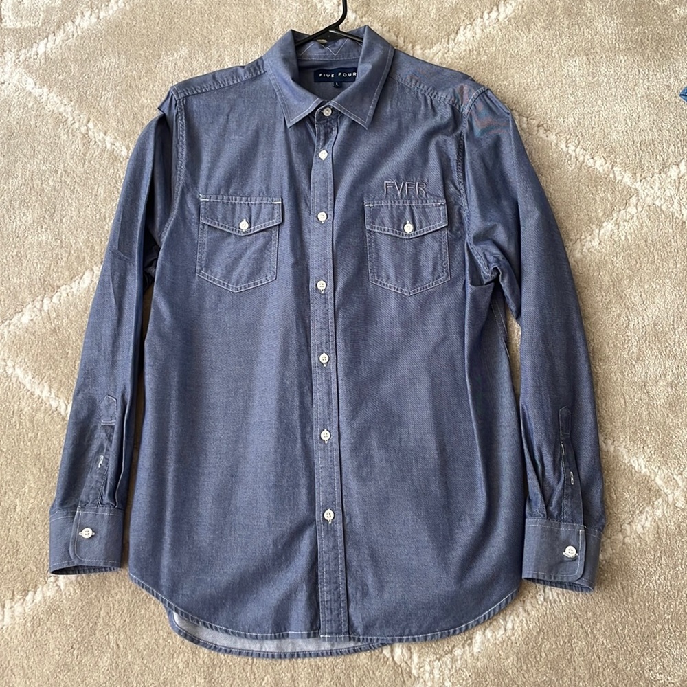 Five Four Denim Chambray Button Down - image 1